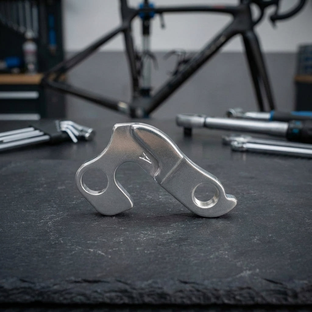 XLC Schaltauge DO-A05 aus Aluminium für präzise Gangwechsel am Fahrrad.