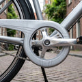 Hebie Kettenschutz 360 E2, 1-flügelig, silber, robuster Kunststoff, 42 Zähne, für Kettenschaltungen am Fahrrad.