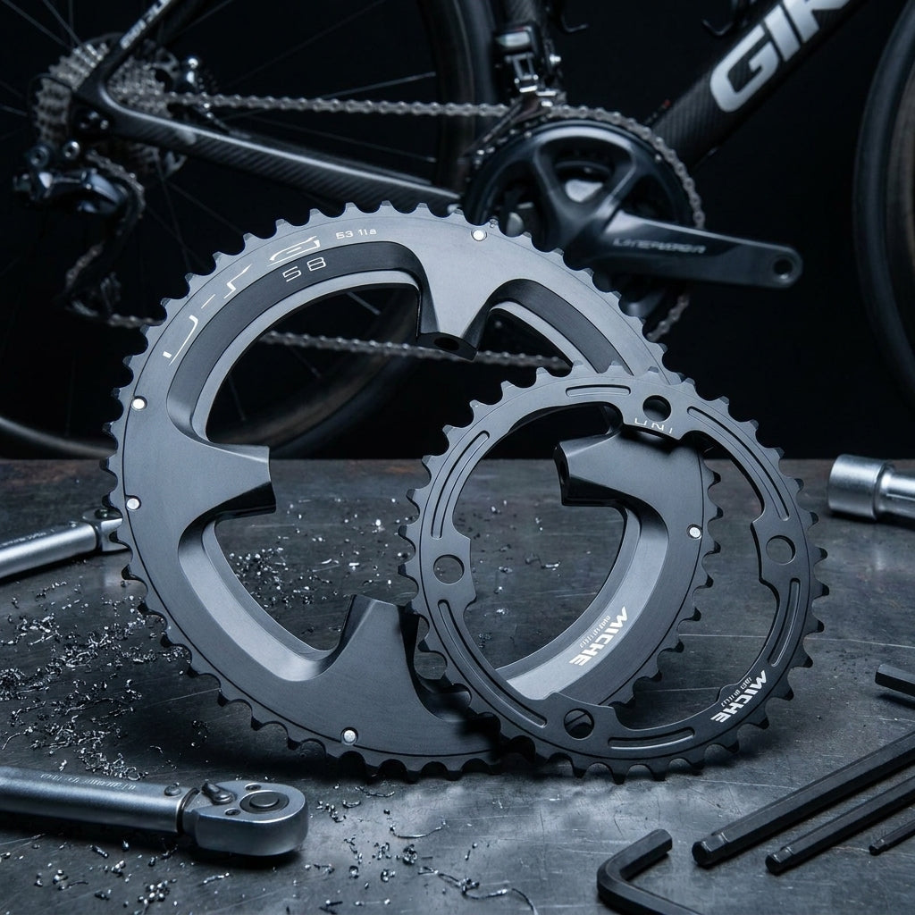 Miche UTG S8 Kettenblatt 39Z 11-fach für Shimano Ultegra 8000. Präzise, leicht, langlebig. Ideal für Rennrad Upgrade & Ersatz.