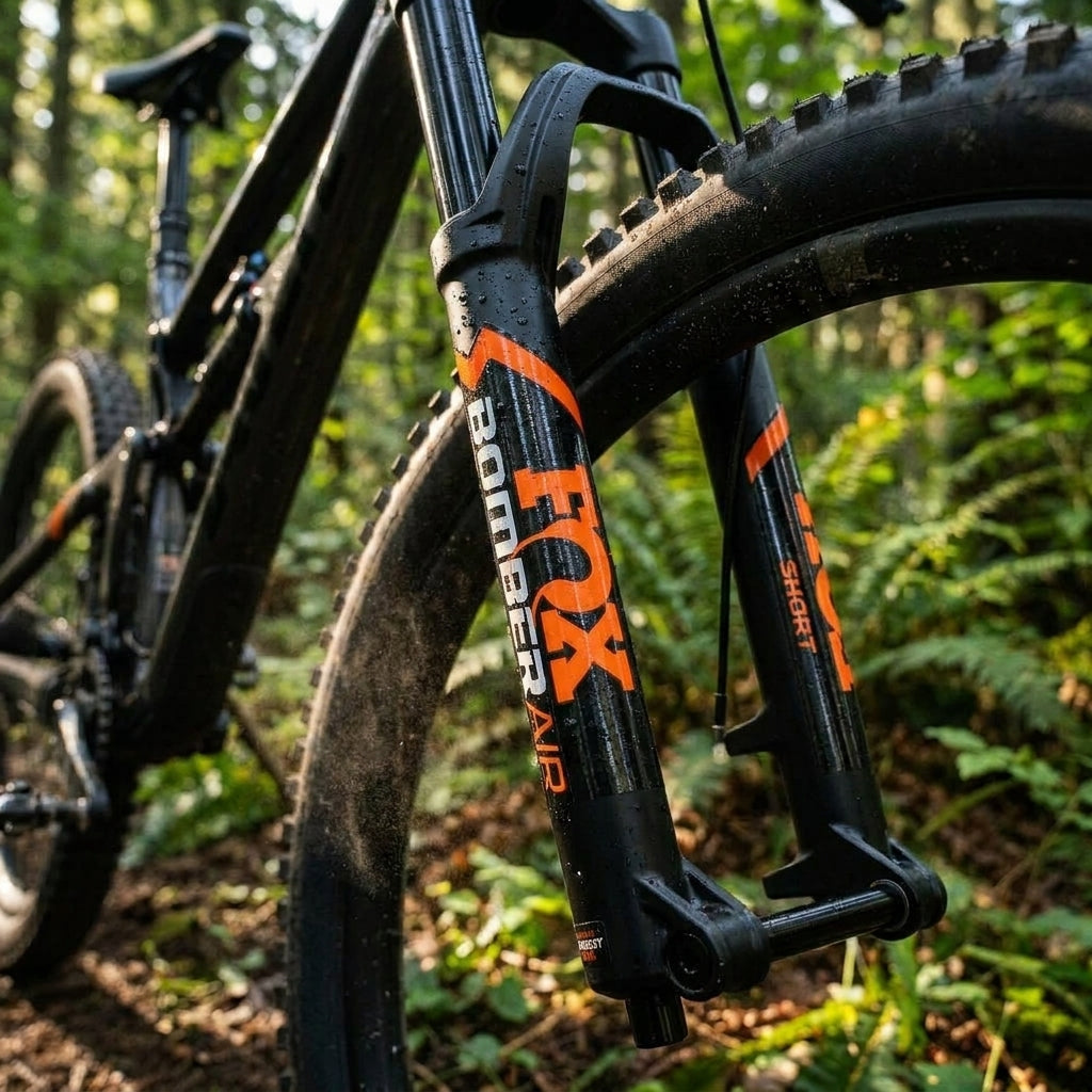 FOX Decal Bomber Air Airsleeve Sticker für Federgabel, passgenaues Tuning und Schutz für MTB Fahrwerk. Modernes Design.