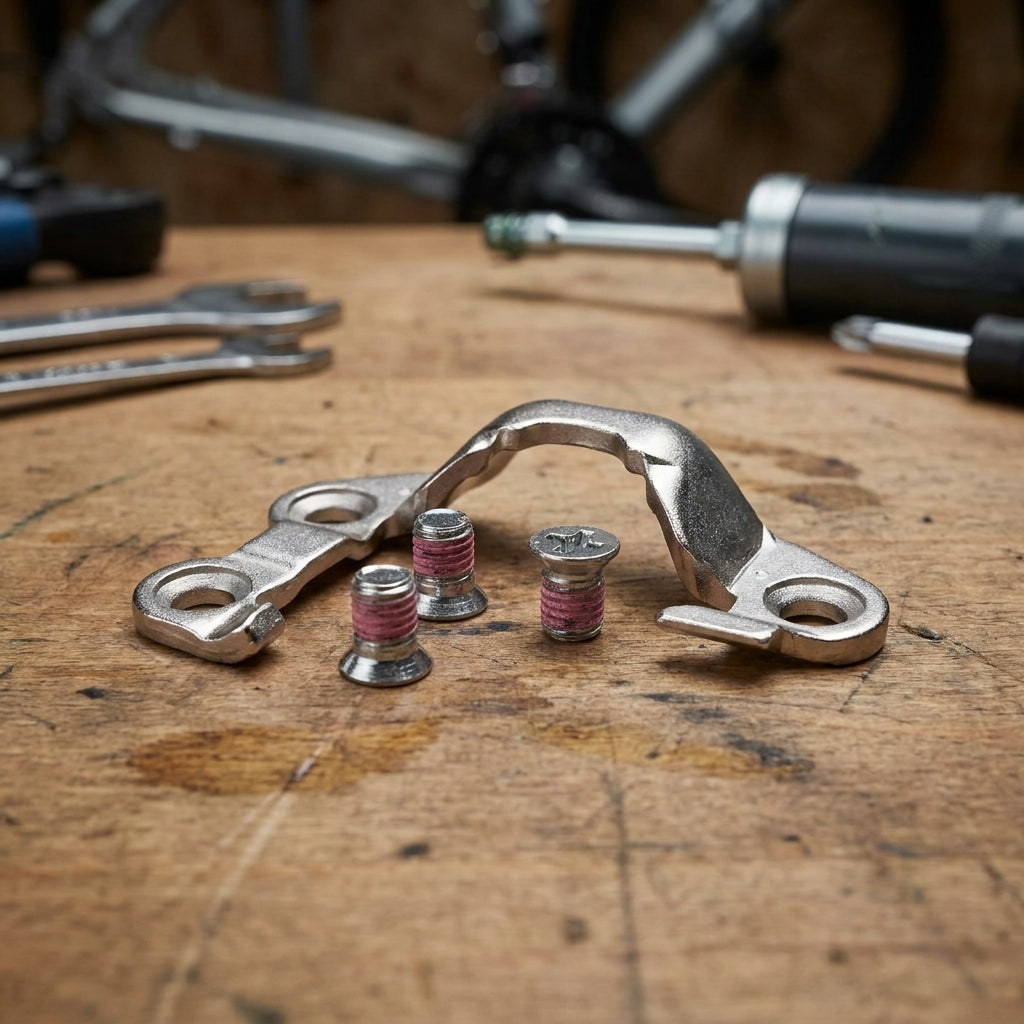 SHIMANO PD-M520 Abdeckplatte links mit Schraube. Original Ersatzteil für Klickpedale. Wartung, MTB, Trekking Fahrrad.