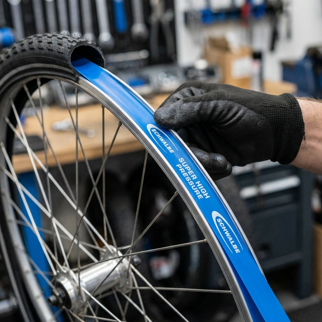 Schwalbe Super High Pressure Felgenband 26 Zoll (14-559) aus TPU für Pannenschutz bei hohen Drücken. fahrradteiole.com.