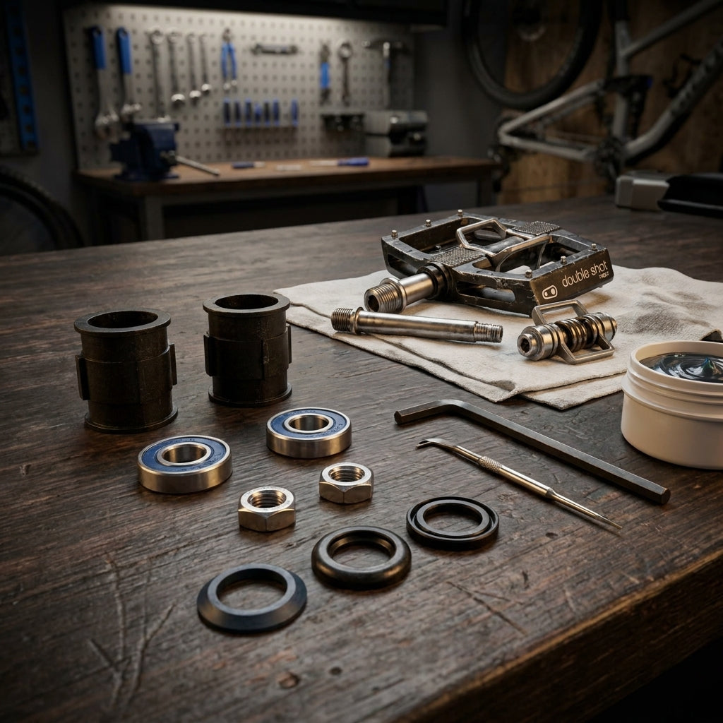 Crankbrothers Pedal Refresh-Service-Rebuild Kit: Hochwertige Lager und Dichtungen für die Wartung deiner Fahrradpedale.