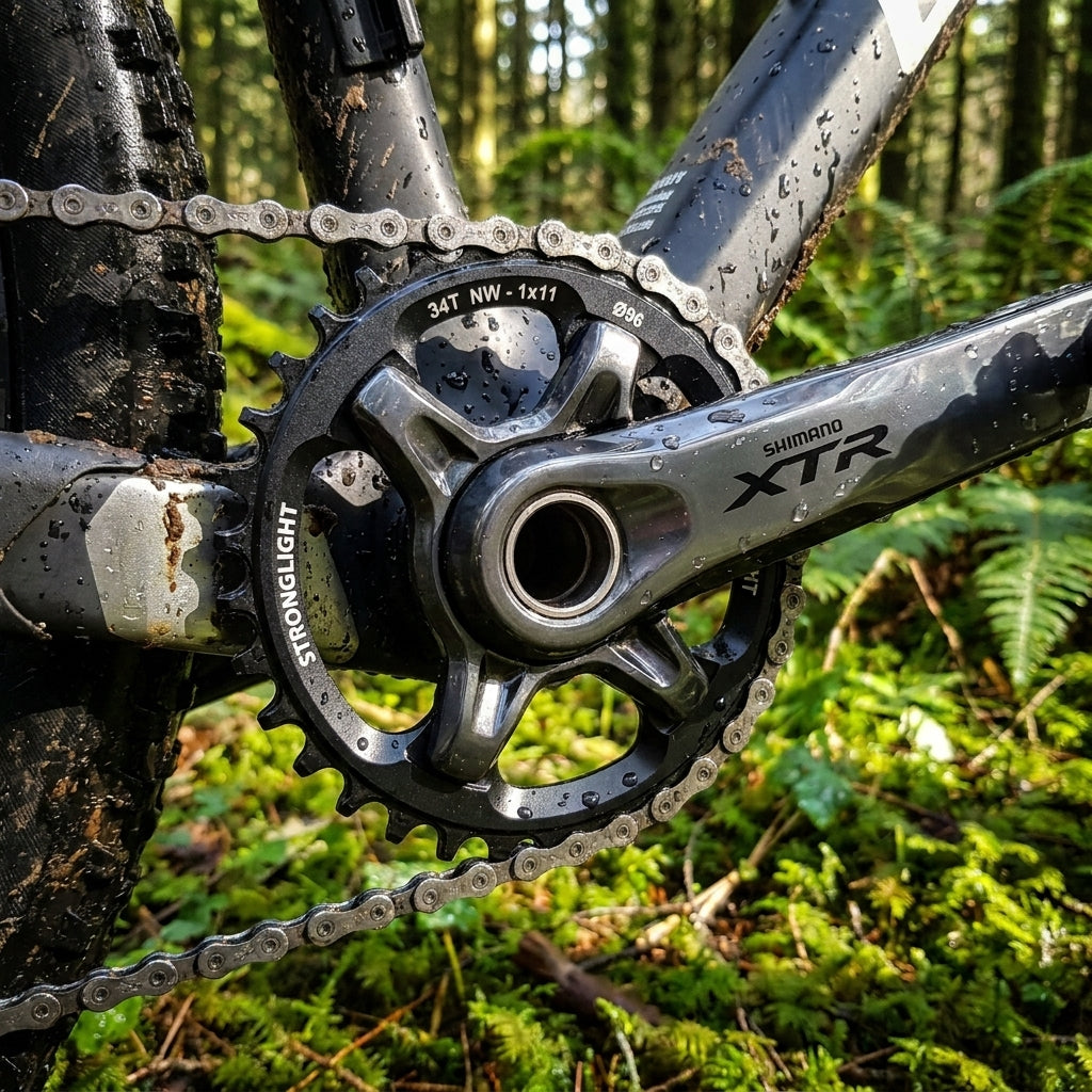 Stronglight CT2 Kettenblatt 34Z für Shimano XTR FC-M9000 1x11 Mountainbike. Präzision und Haltbarkeit für Trails.