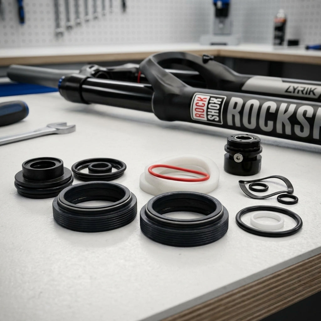 RockShox Federgabel Service-Kit Lyrik Pike 200h 1 Jahr Wartung. Dichtungen für Fahrradgabel. MTB Zubehör.