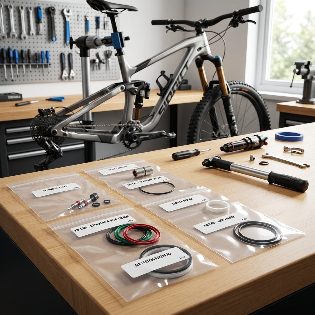 RockShox Dämpfer Service Kit Basic für Monarch RT3/RT/R2011. Essentiell für Dämpferwartung und optimale Fahrperformance.
