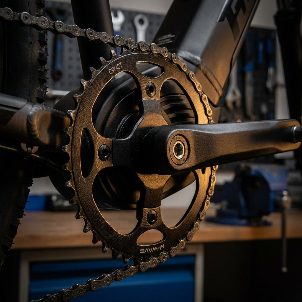 Messingschlager E-Bike Kettenblatt 40Z schwarz für Bosch Brose. Präzises Ersatzteil für Leistung und Langlebigkeit.
