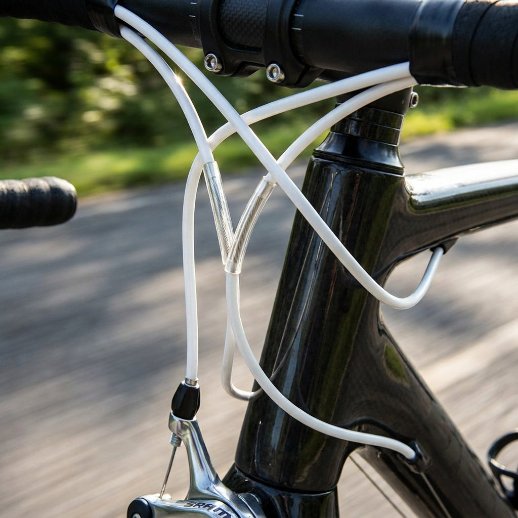 SRAM Schalt-/ Bremskabel-Kit SlickWire Standard weiß für präzise Rennrad- und MTB-Performance. Langlebig & reibungsarm.