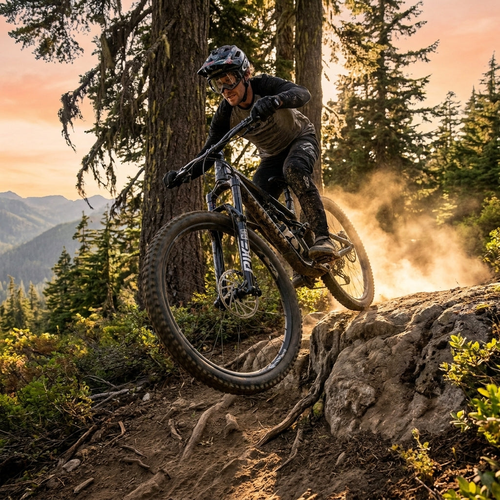 Rockshox Pike Ultimate Flight Attendant Federgabel 29 Zoll Boost. High-Performance MTB-Gabel für maximale Trailkontrolle.
