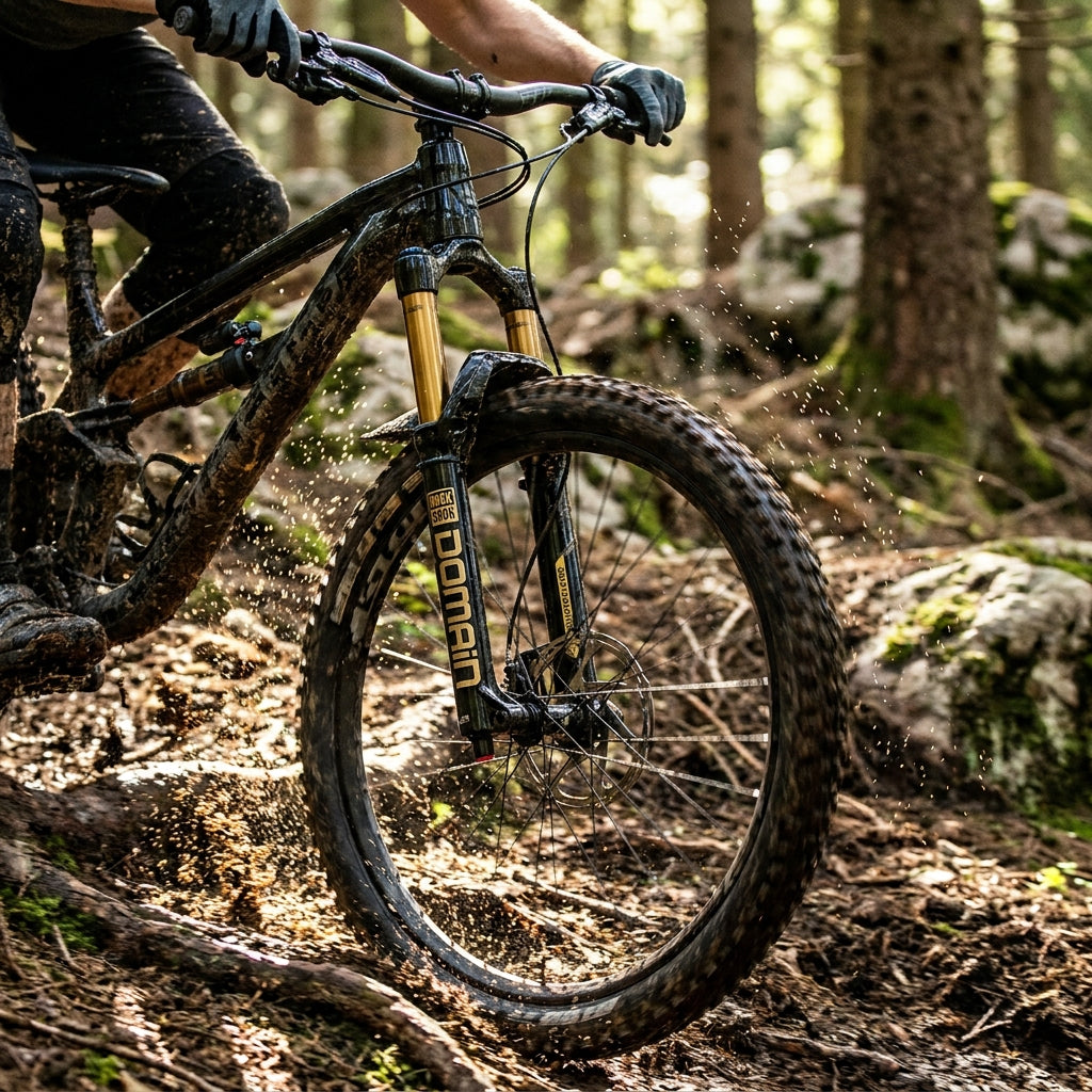 Rockshox Domain Gold Isolator RC3 Federgabel 29 Zoll für Mountainbike. Hochleistungs-Fahrradgabel für Enduro und Downhill.