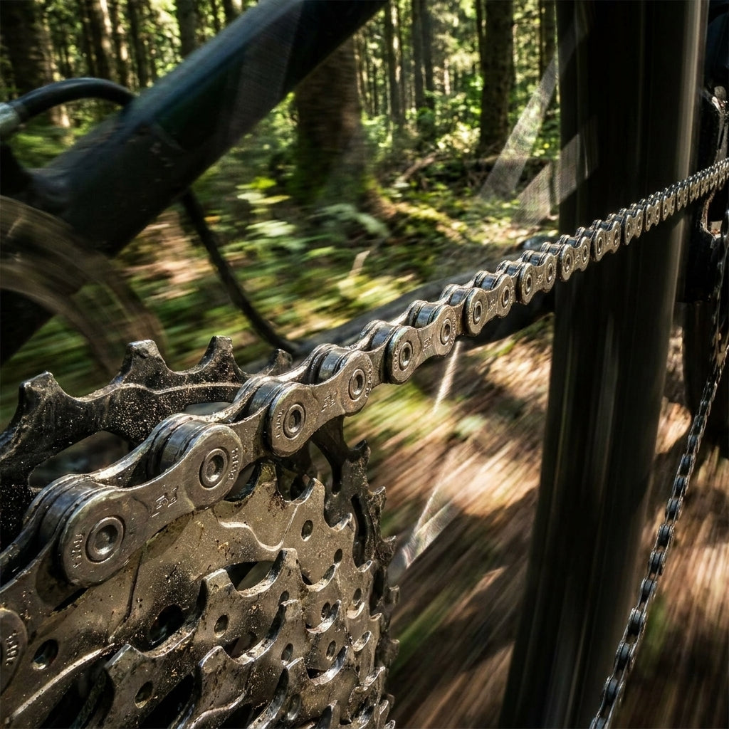 SHIMANO DEORE CN-M6100 12-fach Fahrradkette für Mountainbikes. Robuste MTB-Kette mit 126 Gliedern für präzise Schaltvorgänge.