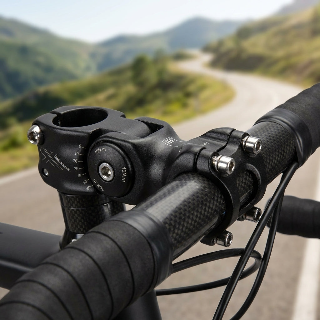 XLC Comp Ahead Vorbau ST-T14, verstellbar 0-60°, Aluminium, schwarz. Perfekte Fahrposition für Komfort und Kontrolle am Fahrrad.