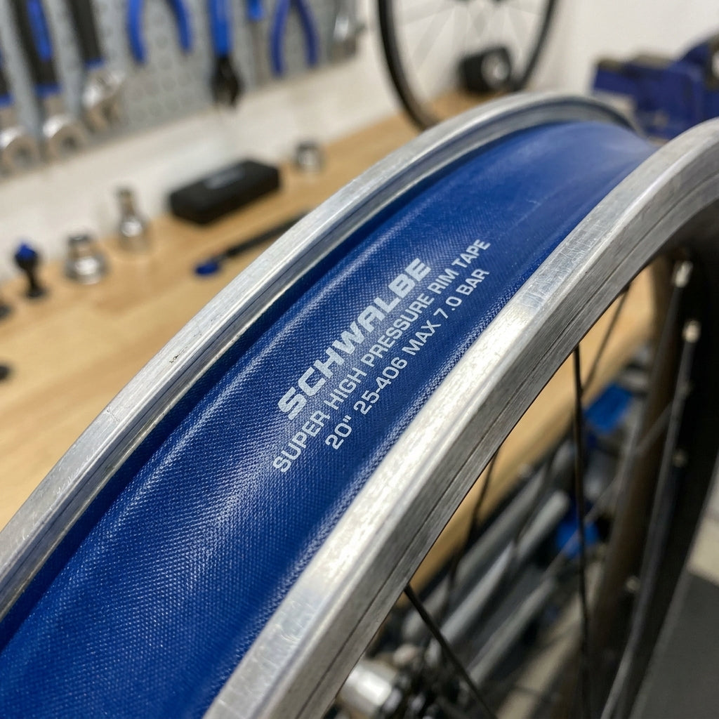 Schwalbe Super High Pressure Felgenband 20 Zoll für hohe Drücke bis 7.0 bar. Optimaler Pannenschutz für Fahrräder.