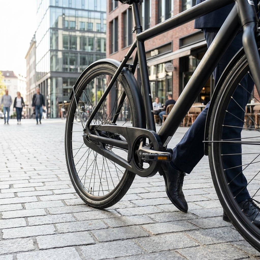 Horn Catena 04 Kettenschutz, schwarz, für 1-fach Antriebe bis 38 Zähne. Schützt Fahrradkette und Kleidung zuverlässig.