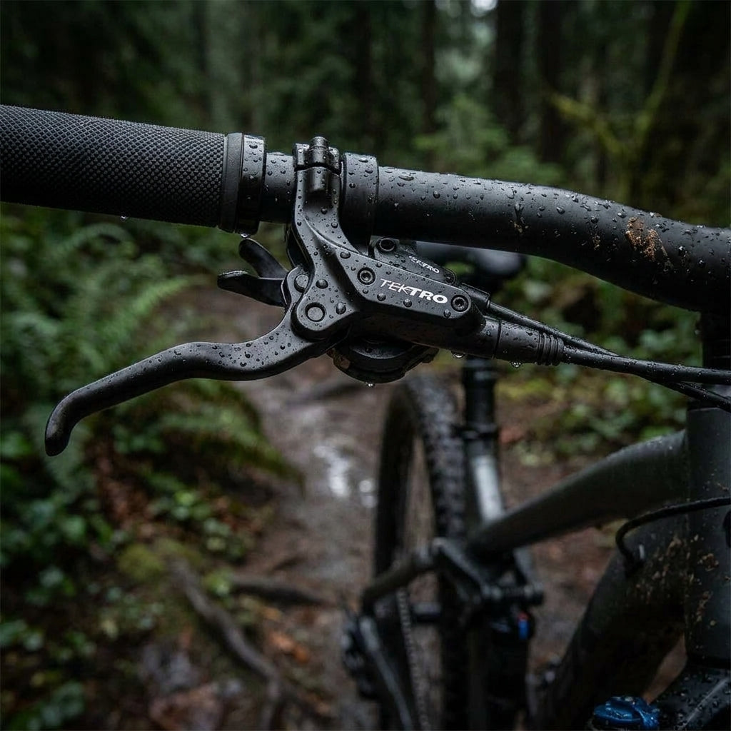 Tektro HD-M280 VR Scheibenbremse (links, 2-Kolben) für Mountainbike und E-Bike. Hydraulisch, sicher, präzise Bremskraft.