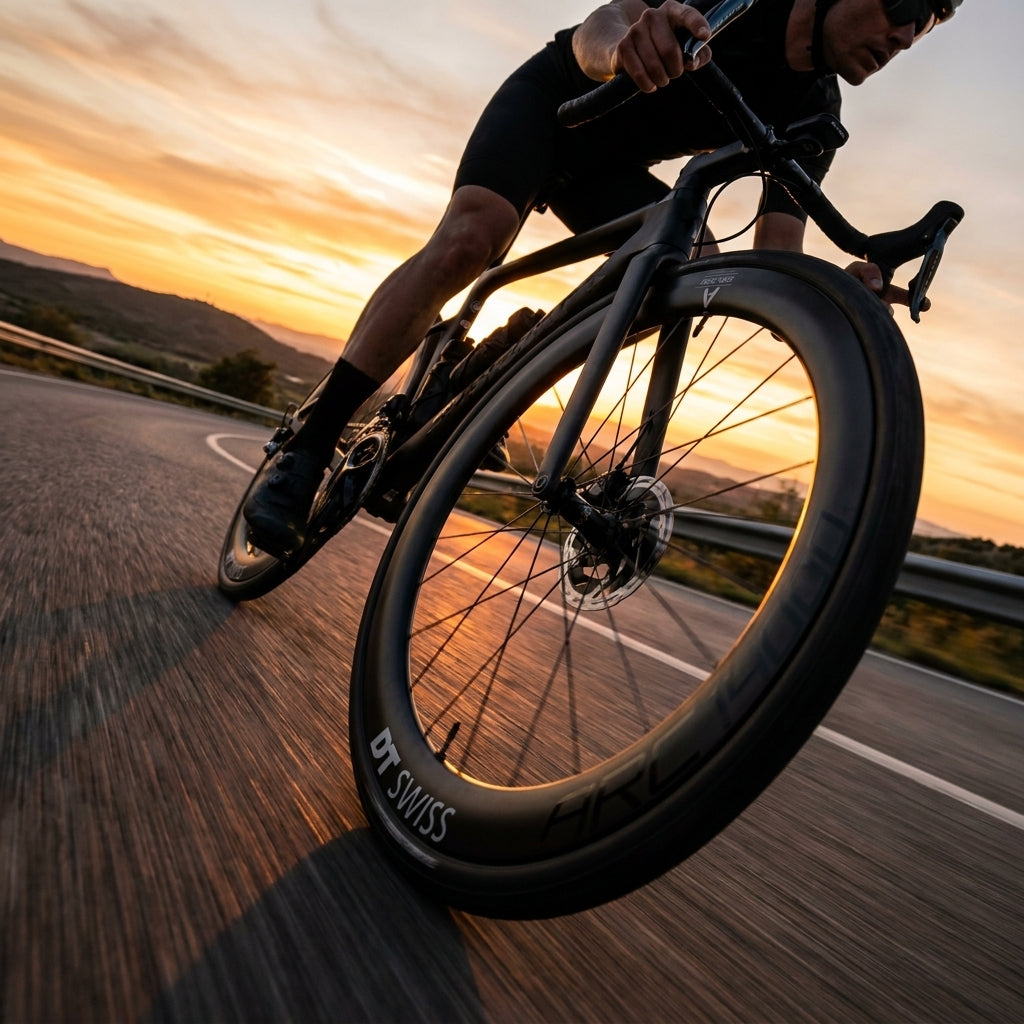 DT Swiss ARC 1400 Dicut 55 Carbon Rennrad Laufradsatz. Aerodynamische Scheibenbremslaufräder für Performance.