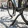 Hebie FIX 18 T Hinterbauständer für 26-28 Zoll Fahrräder. KSA 18 Rahmenbefestigung, schwarz, längenverstellbar, stabil.