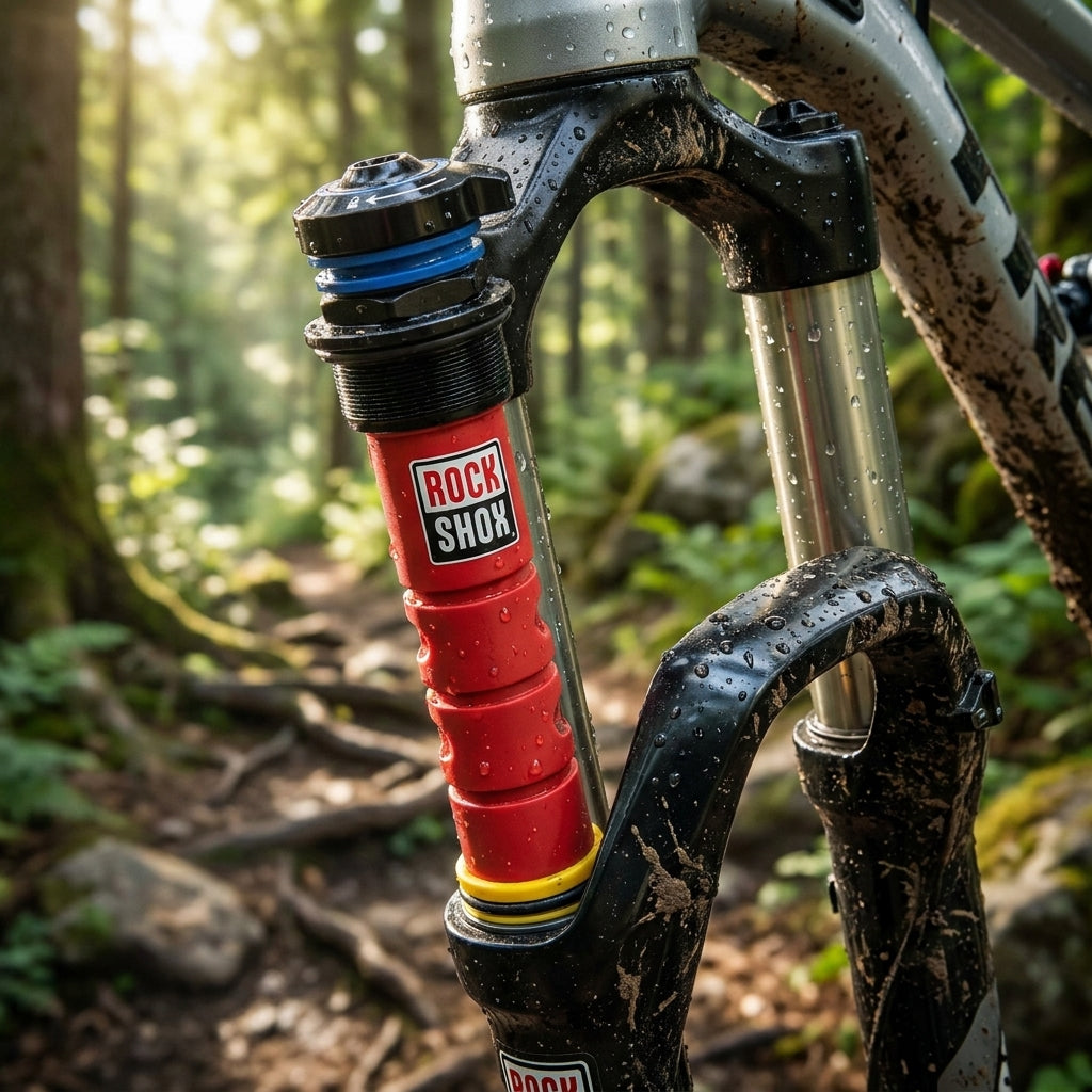RockShox Gabeldämpfer für Mountainbike Federgabeln (Sector Silver/Recon RL). Präzises Ersatzteil für Top-Performance auf Trails.