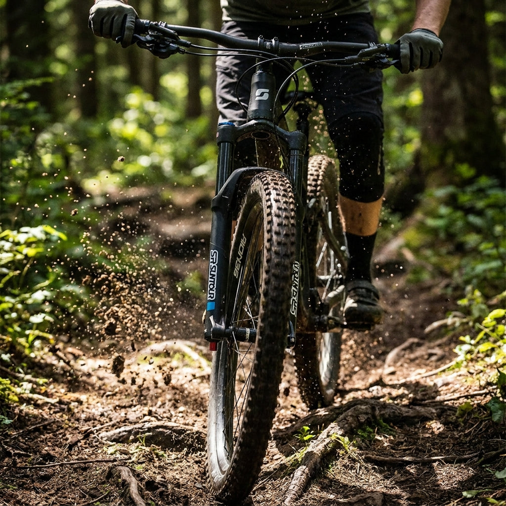 SR Suntour AION36 Federgabel schwarz matt 29 Zoll 160mm für Trail und Enduro. Robuste Mountainbike Gabel.