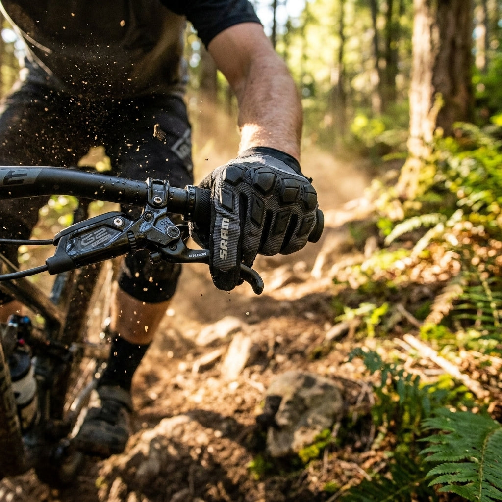 SRAM G2 Ultimate Bremshebel schwarz für präzise Kontrolle am Mountainbike-Lenker.