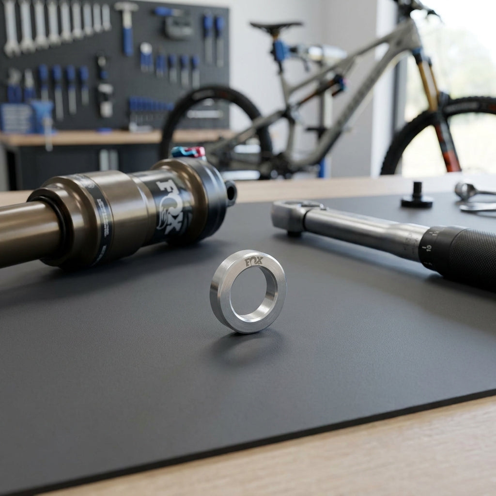 FOX Kit Mounting Hardware Crush Washer AL 8 mm für präzise, spielfreie Dämpfermontage an Fahrrädern und Mountainbikes.