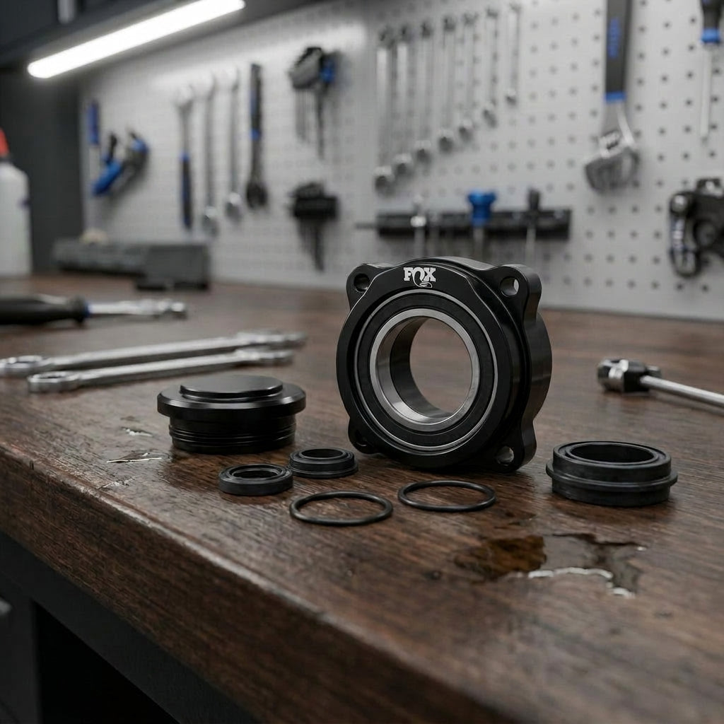 FOX Kit: Cap, Bearing Housing, 2022 DHX Service Set. Originalteile für präzise Fahrradwartung und optimale Dämpfer-Performance.