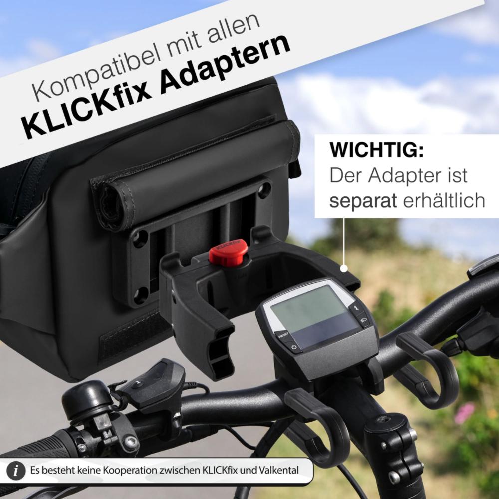Valkental Lenkertasche 3in1 schwarz ohne Fenster