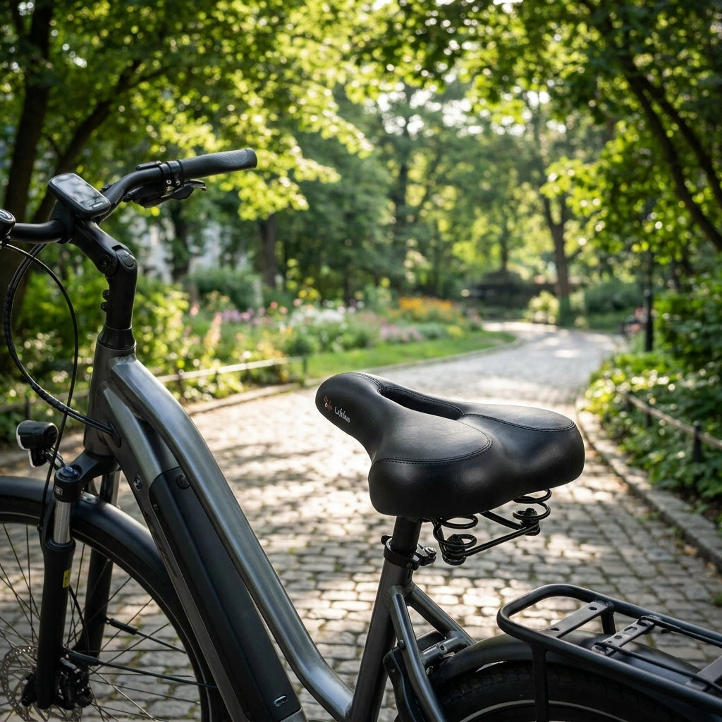 P&P Bequemsattel Luftikus 608V: Komfortabler Fahrradsattel für City-Trekking & E-Bikes. Schmerzfrei radeln.