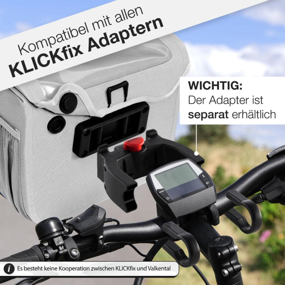 Valkental Lenkertasche Robuste Front Pack hellgrau