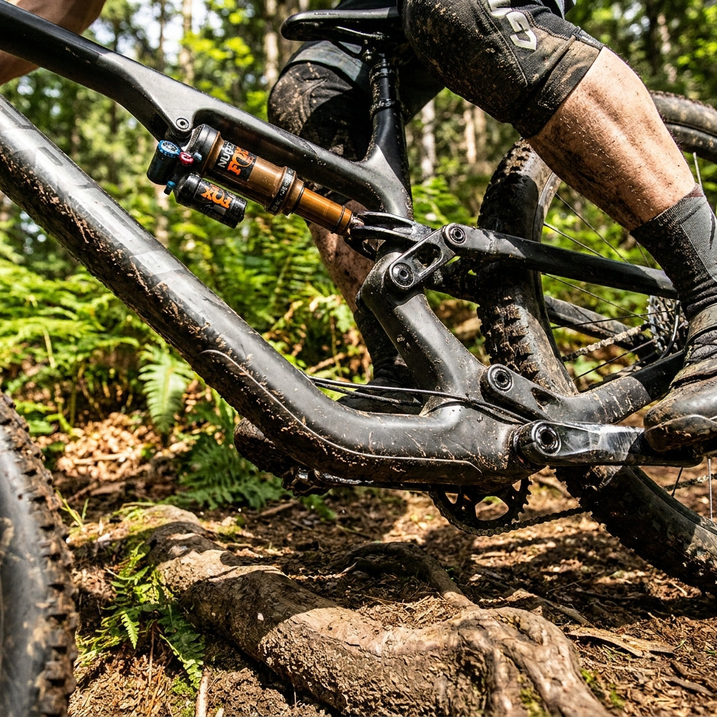 FOX Volume Spacer Nude 5 Orange für Mountainbike Fahrwerk Tuning. Optimiert Federung und Kontrolle.