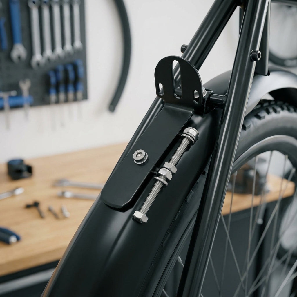 SKS Befestigungssatz für Beavertail Steckbleche. Robuste Halterung für sicheren Spritzschutz am Fahrrad.