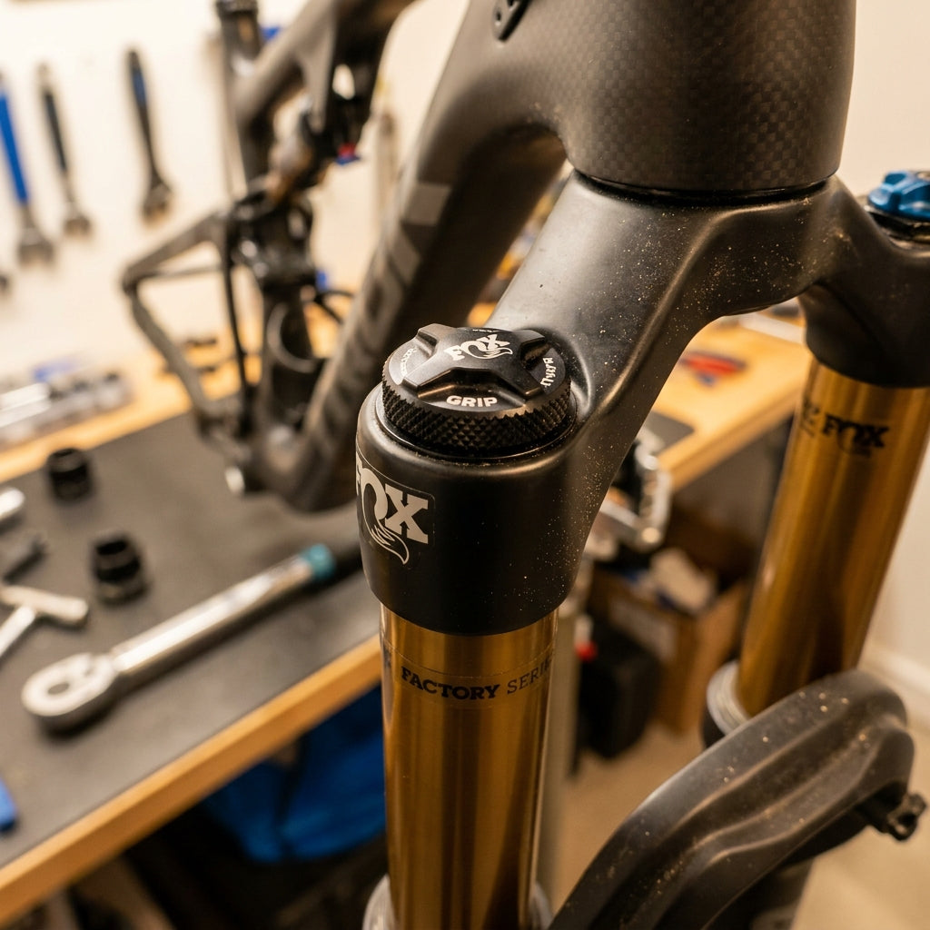 FOX Damping Adj Part LSC Grip F-S für präzise Federgabel-Einstellung. Original Ersatzteil für optimale Mountainbike Performance.