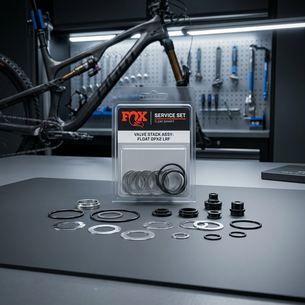 FOX Service Set Valve Stack Assy Float DPX2 LRF für Dämpfer Wartung. Präzise Ersatzteile für Mountainbike Federung.
