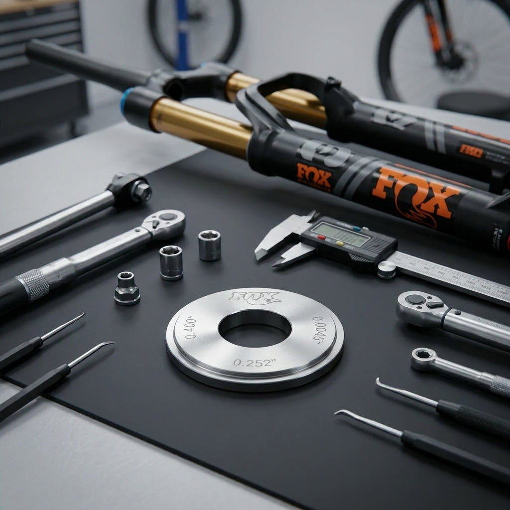 FOX Valve 0.400 OD, Präzisions-Dämpfungsventil für FOX Fahrwerksservice. Optimiert Mountainbike Federung und Performance.