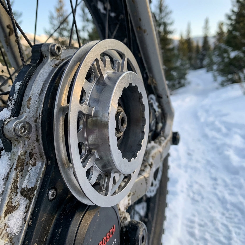 Haibike E-Bike Antriebsritzel 16 Zähne für Bosch Gen 2 Fat Bikes aus rostfreiem Stahl.