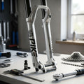 RockShox LowerLeg 27.5 Zoll 15x110 Boost Pike silber mit PRV Ventilen 2023+. Hochwertiges Federgabel Tauchrohr.