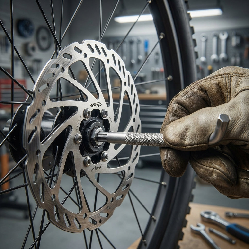 Avid Rotor-Schlüssel T25/T10 zur Bremsscheibenmontage und Einstellung mechanischer Avid Scheibenbremsen. Präzises Fahrradwerkzeug.