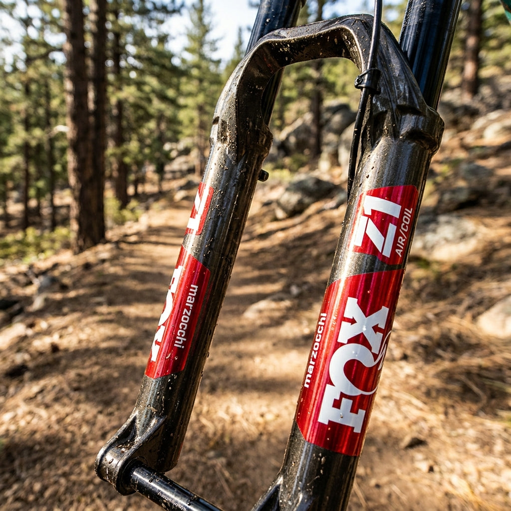 FOX Decal Kit Marzocchi Z1 Federgabel Aufkleber Glanzrot. Stylisches Upgrade für Mountainbike Gabeln. Robust und passgenau.