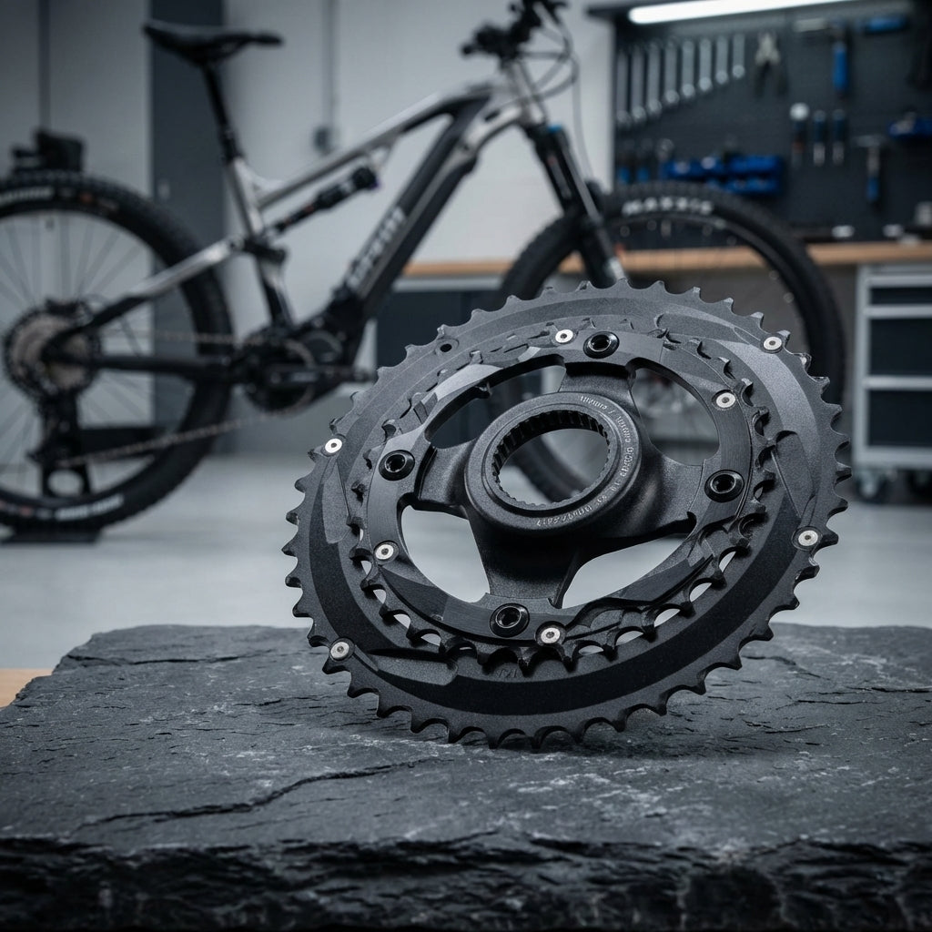 Yamaha E-Bike PW-X Spider-Kettenblatt-Kombi 44/32 Z vormontiert.