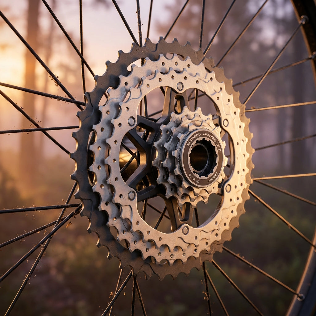 Shimano Deore XT CS-M8000 11-fach Kassette 11-42 Zähne für Mountainbikes und präzise Schaltvorgänge im Gelände.