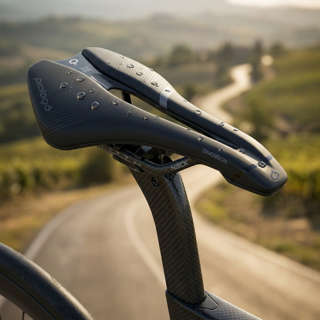 Prologo Sattel Dimension 143 schwarz, ergonomischer und leichter Fahrradsattel für Rennrad und MTB. Komfort & Performance.