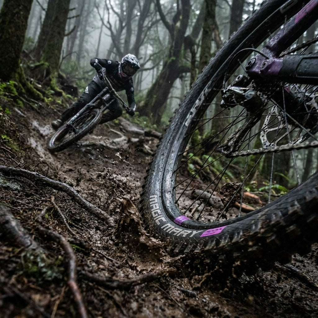 Schwalbe Magic Mary 26 Zoll Mountainbike Reifen. Downhill Enduro Performance für extremen Grip. Robust, schnell, unschlagbar auf jedem Trail.