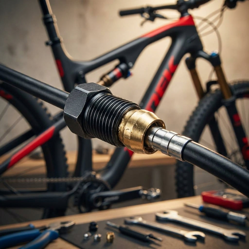 SHIMANO Anschluss-Set SM-BH90 für hydraulische Scheibenbremsen von MTB und Trekkingrädern. Ersatzteil für Bremsleitungen.