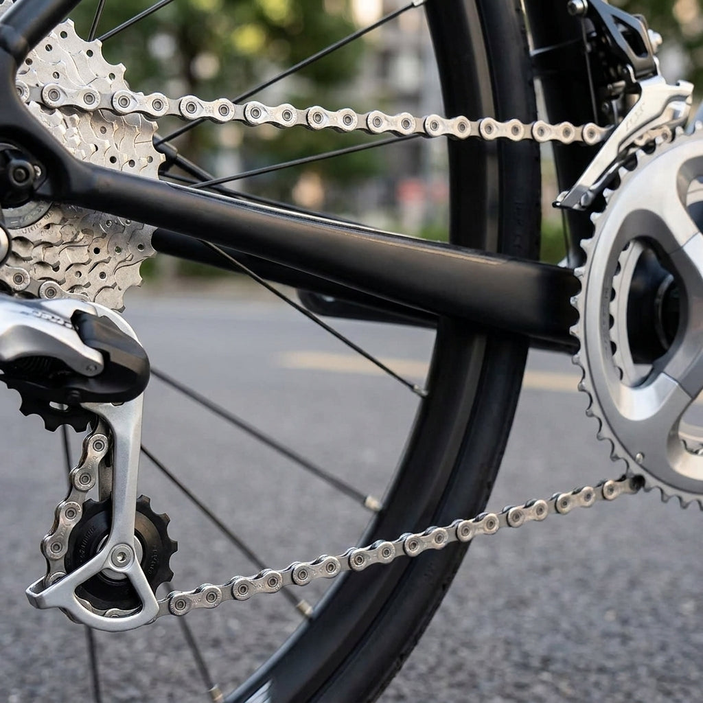 KMC X9 9s Fahrradkette silber 114 Glieder für 9-fach Schaltung. Zuverlässige Schaltperformance mit MissingLink.