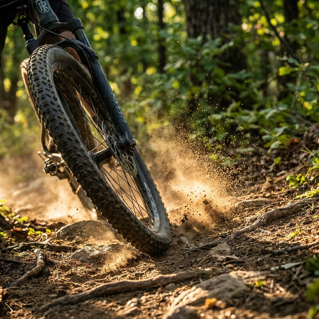 Ritchey Comp Z-Max Evolution Mountainbike Drahtreifen 26x2.10 Zoll auf Trail. Optimaler Grip für alle Bedingungen.