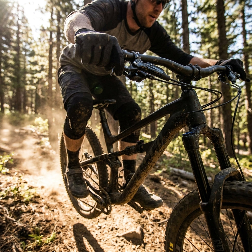 Rockshox OneLoc Hebel Kit rechts für präzise Federungs-Kontrolle am Mountainbike. Optimiert Gabel und Dämpfer auf dem Trail.