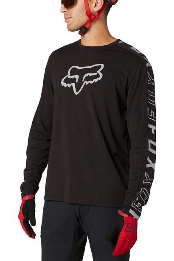 FOX RANGER DR LS Jersey black Größe XL