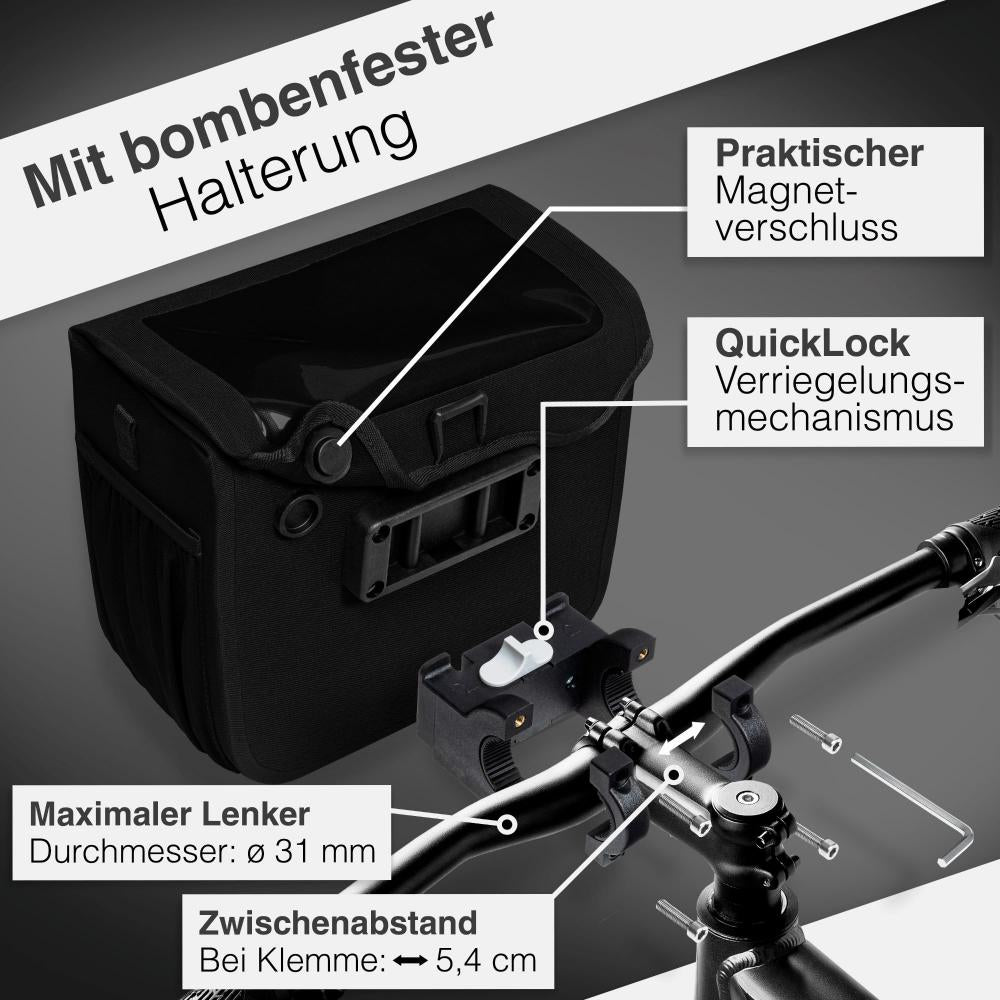 Valkental Lenkertasche Robuste Front Pack schwarz