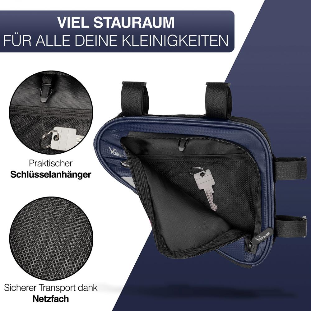 Valkental Rahmentasche Triangle Bag blau