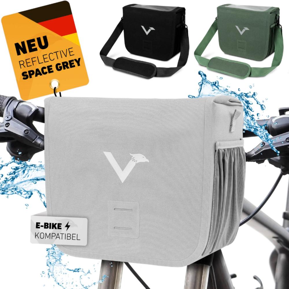 Valkental Lenkertasche Robuste Front Pack hellgrau